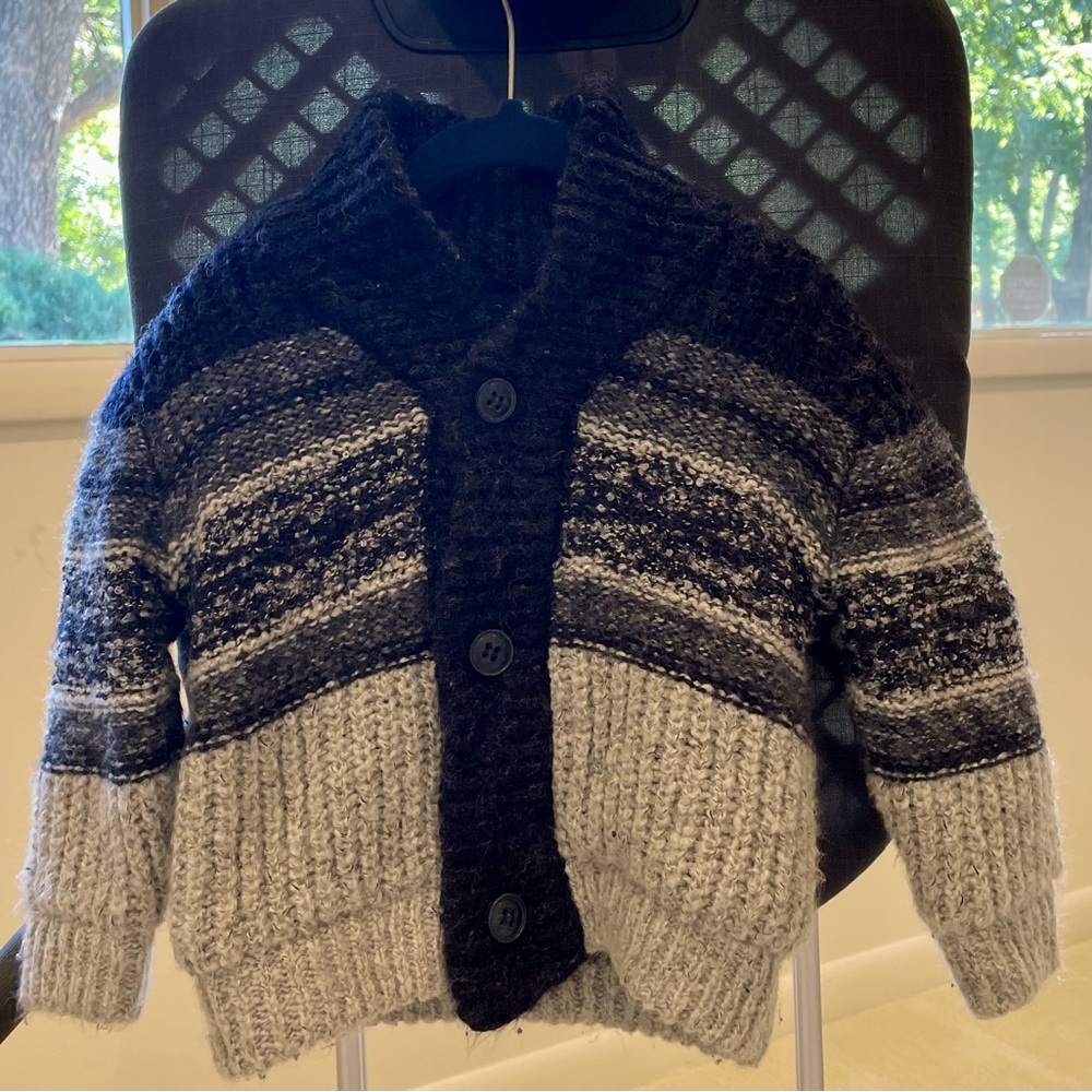 Zara fuzzy cozy fur lined handsome sweater 12-18 months